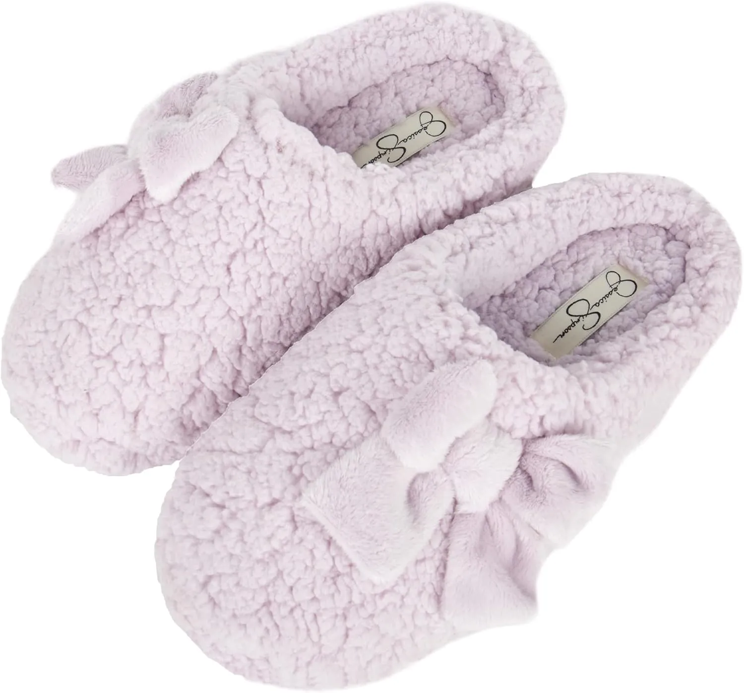 Jessica Simpson Women's Plush Marshmallow Slide on House Slipper Clog with Memory Foam