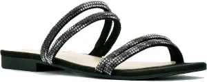 Jessica Simpson Womens Rilane Man Made Slip-On Flat Sandals