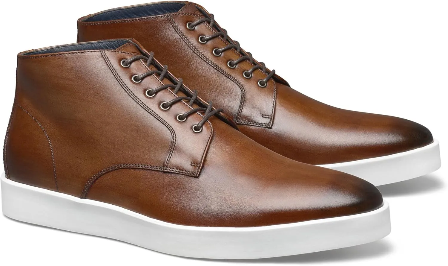 Johnston & Murphy Bolivar Plain Toe Boot Lace-Up Dress Casual Shoe