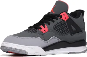 Jordan Boy's 4 Retro (Little Kid) Dark Grey/Infrared 23/Black/Cement Grey 2 Little Kid M