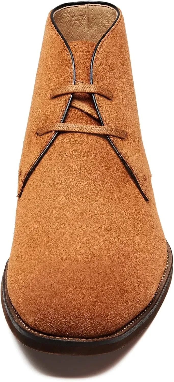 Journey West Mens LightWeight Suede Desert chelsea chukka Boots