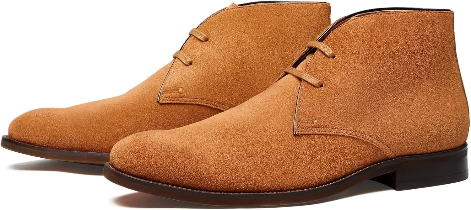 Journey West Mens LightWeight Suede Desert chelsea chukka Boots