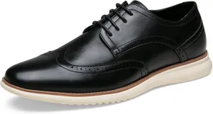 Jousen Men's Dress Shoes Brogue Formal Lace Up Oxfords Shoes