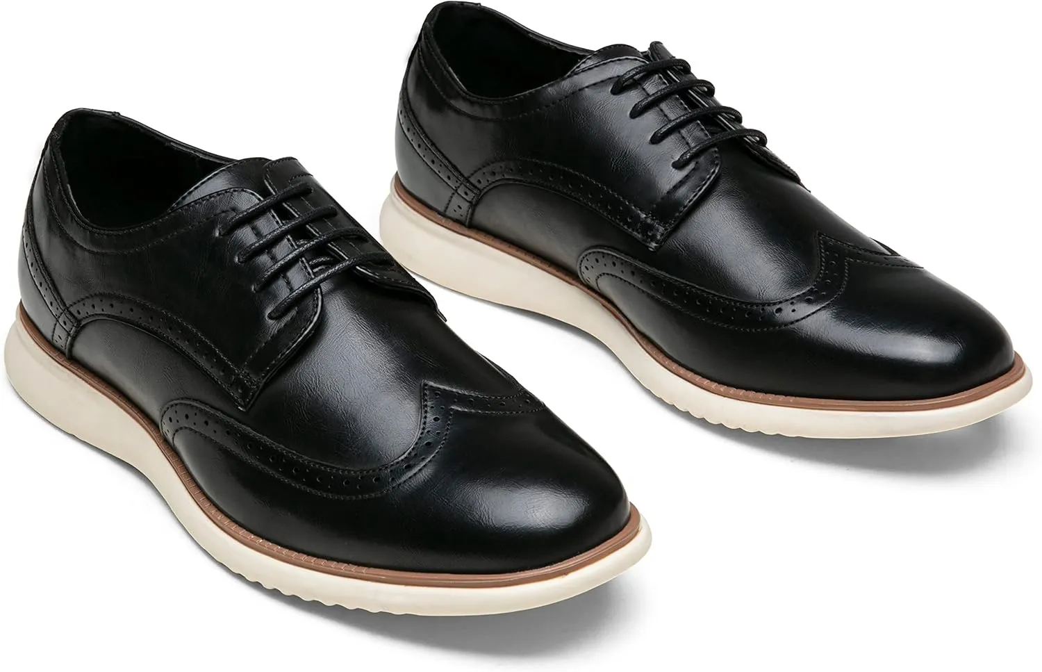 Jousen Men's Dress Shoes Brogue Formal Lace Up Oxfords Shoes