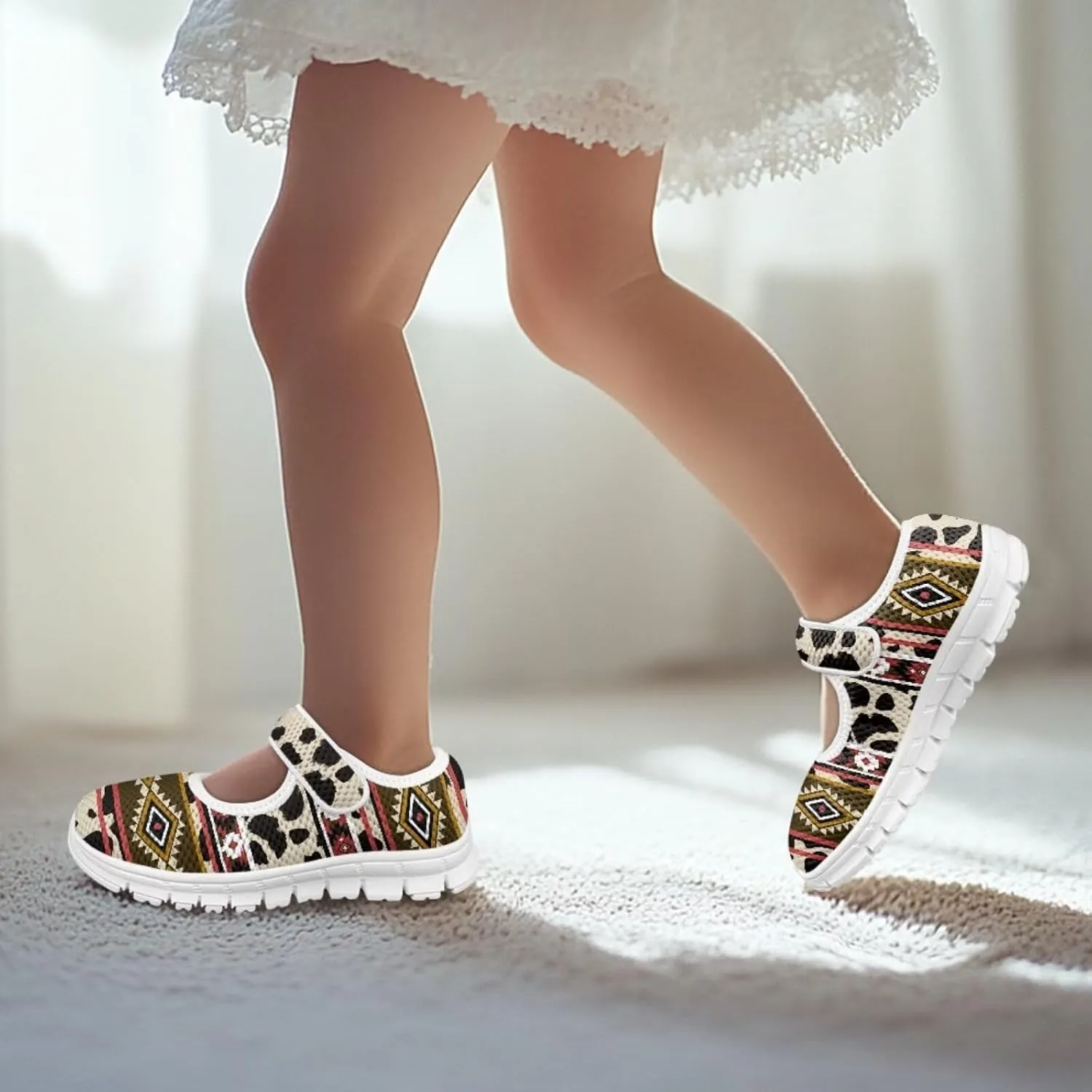JoyLamoria Cute Axolotl Girls Flats Sneakers Pink Mary Jane Shoes Toddler and Little Girls Dress Shoes Slip on School Uniform Shoes