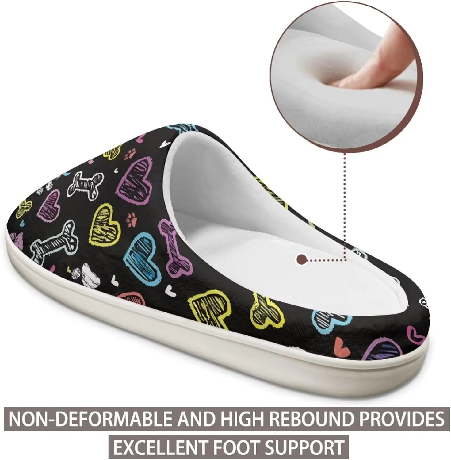 JoyLamoria Floral Cat Gargen Clogs Slippers for Women Cute Cat Socks Non Skid Bottom Elastic Slipper Shoes