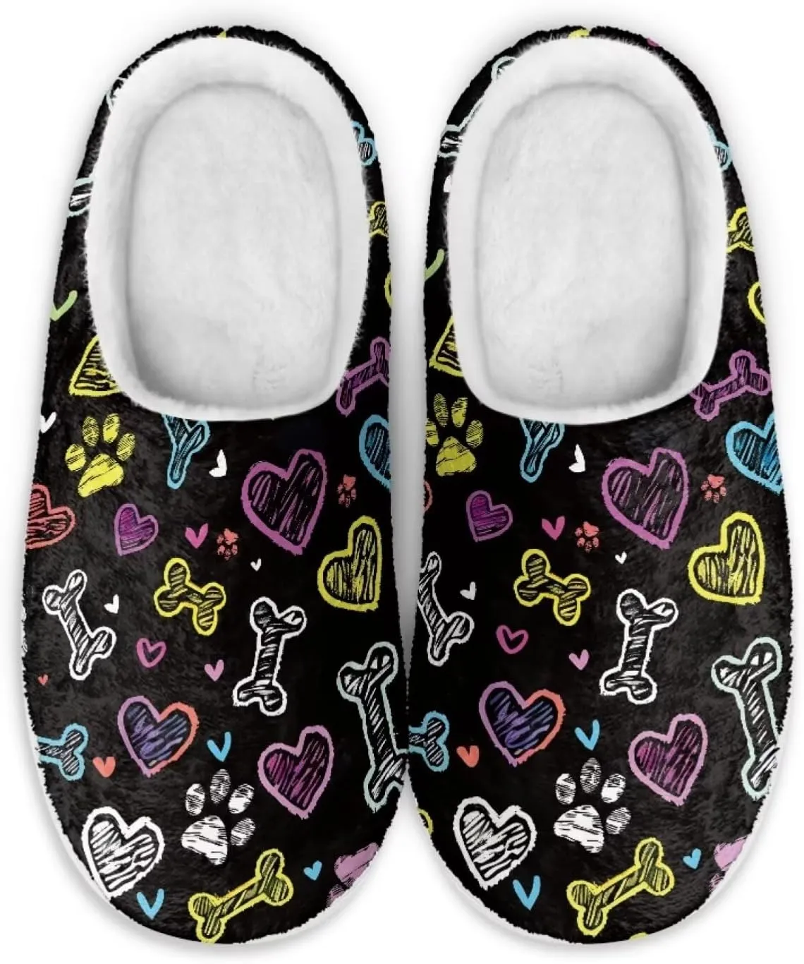 JoyLamoria Floral Cat Gargen Clogs Slippers for Women Cute Cat Socks Non Skid Bottom Elastic Slipper Shoes
