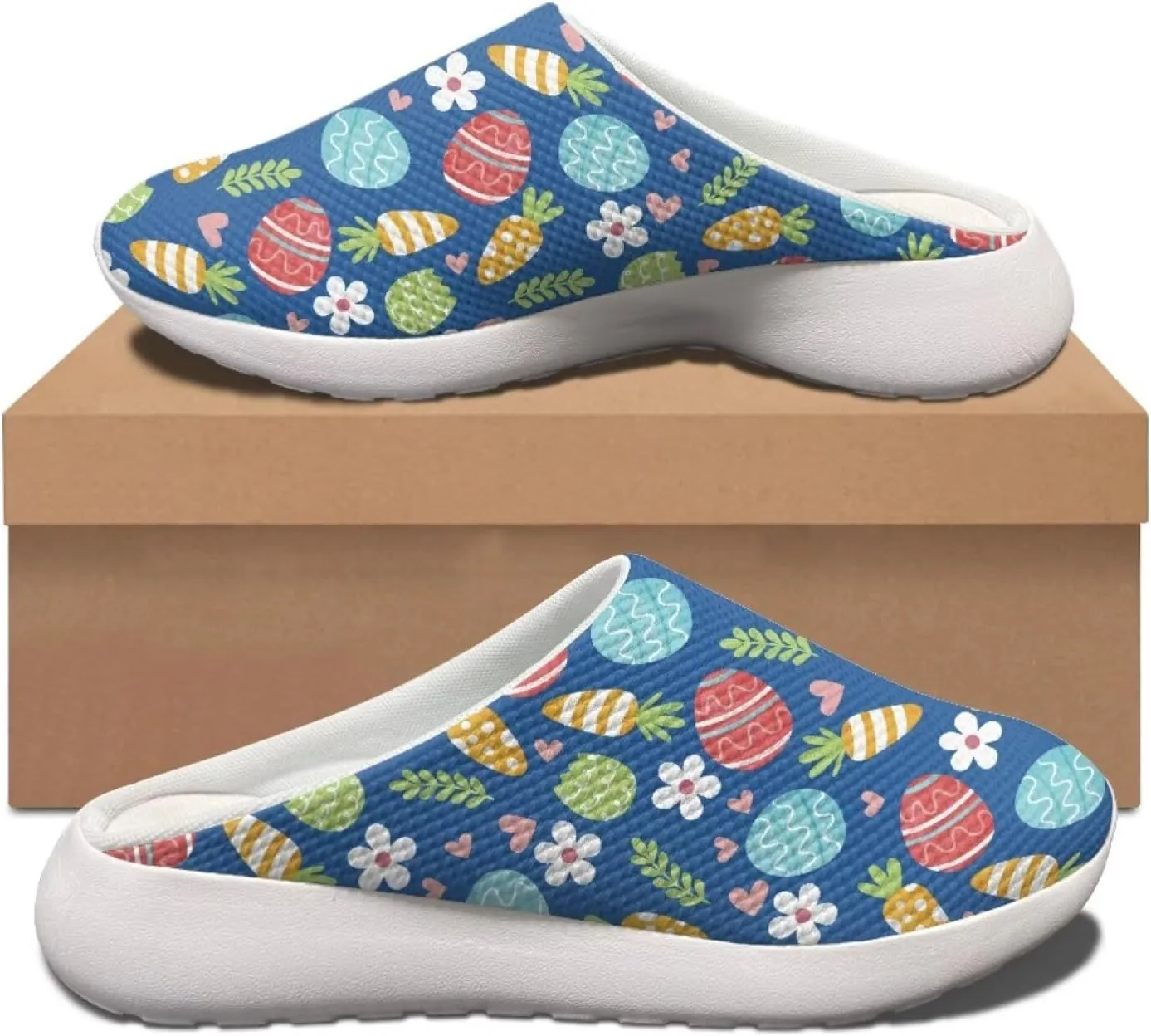 JoyLamoria Lightweight Platform Shoes Quick Dry Garden Clogs Walking Slipper Shoes with Rubber Sole