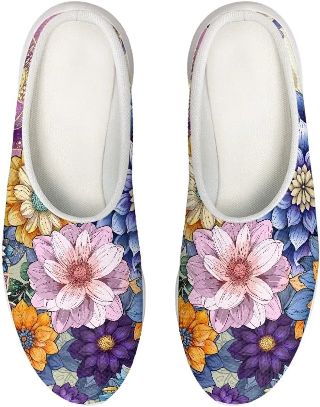 JoyLamoria Lightweight Platform Shoes Quick Dry Garden Clogs Walking Slipper Shoes with Rubber Sole
