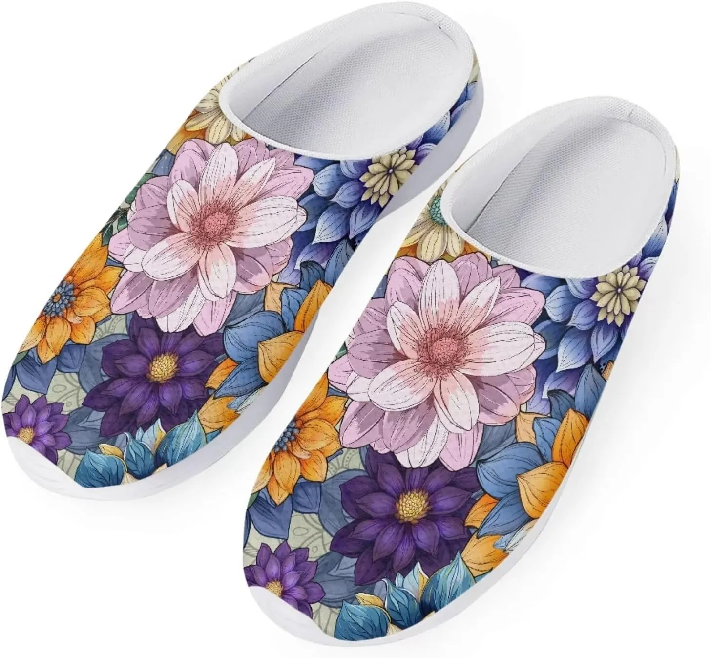 JoyLamoria Lightweight Platform Shoes Quick Dry Garden Clogs Walking Slipper Shoes with Rubber Sole