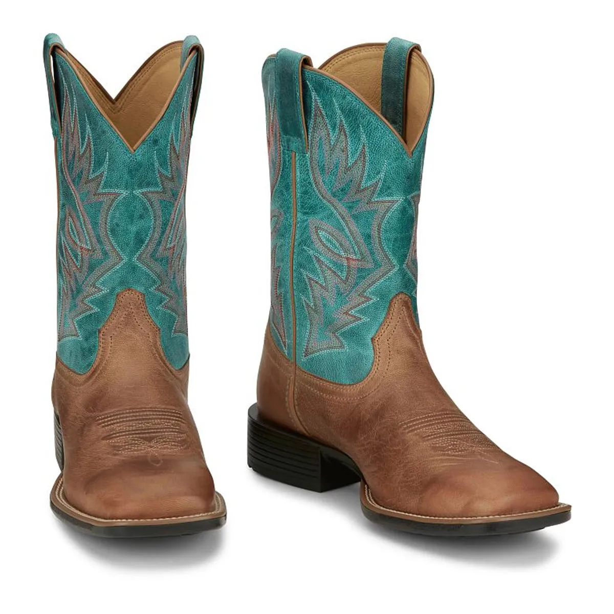 Justin Back Men Footwear Western/Cowboy Zeke 11" Western Color Peanut (#UN7130)