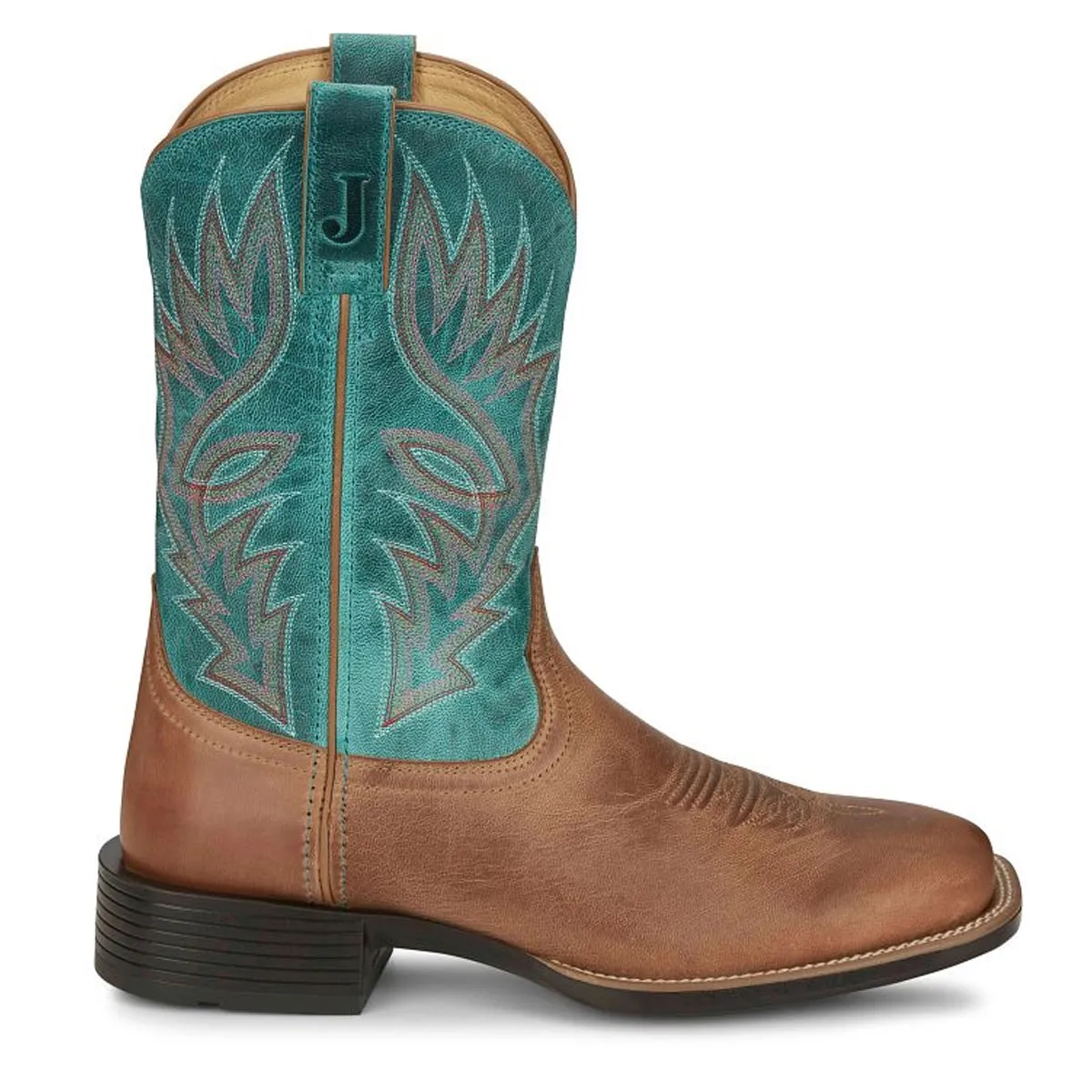 Justin Back Men Footwear Western/Cowboy Zeke 11" Western Color Peanut (#UN7130)