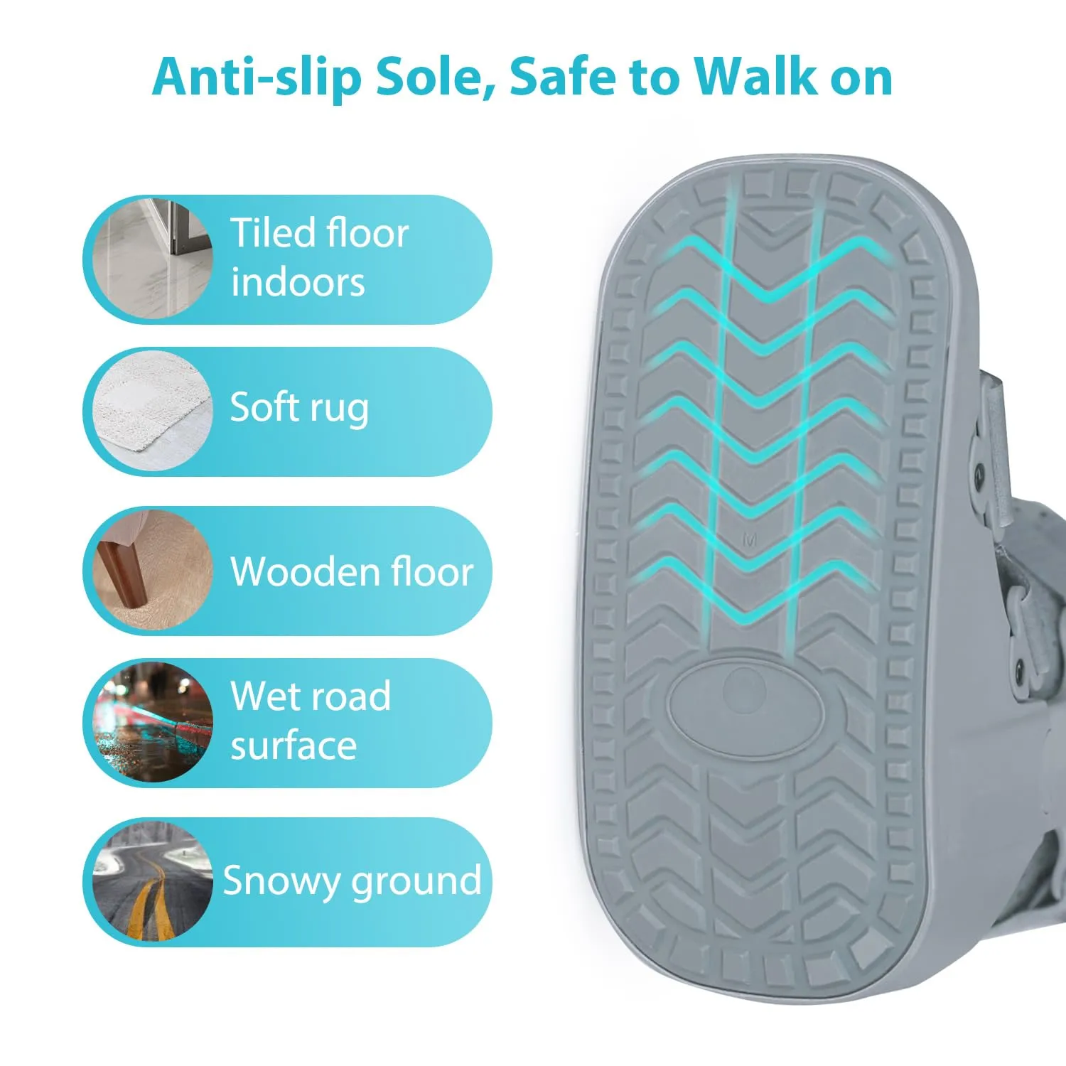 KD Orthopedic Walking Boot: Post-op Boot for Broken Foot Sprained Ankle Achilles Injury - Air Cam Walker Fracture Boot (Gray-Small)
