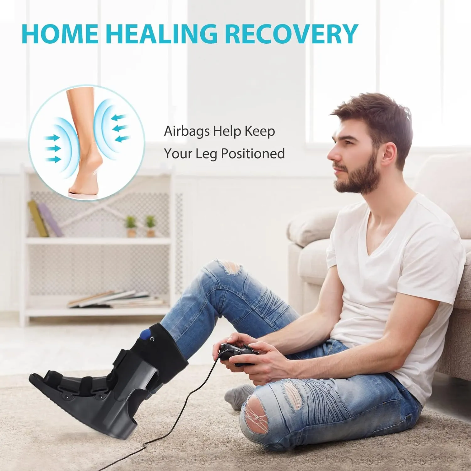 KD Orthopedic Walking Boot: Post-op Boot for Broken Foot Sprained Ankle Achilles Injury - Air Cam Walker Fracture Boot