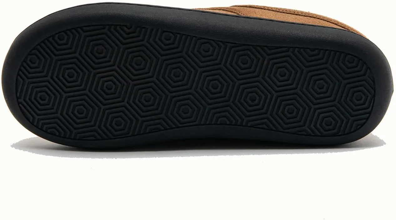 Kervaky Men's Cotton Slippers - Memory Foam, Comfortable Indoor & Outdoor Home Shoes