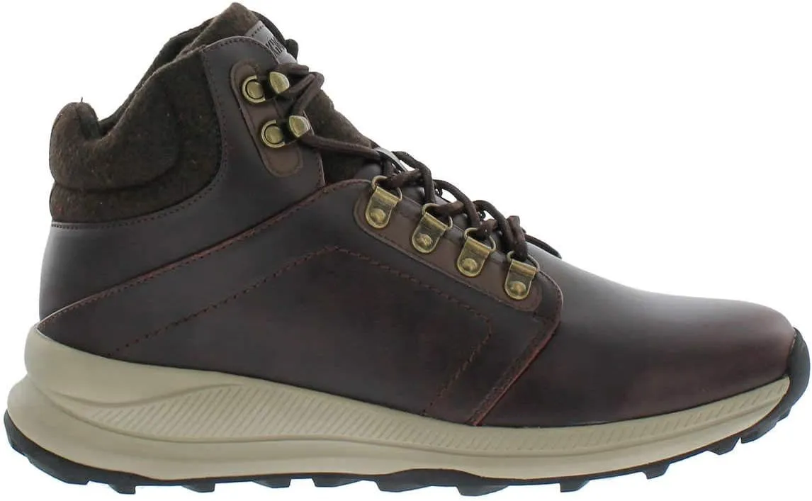 Khombu Men's Leather Memory Foam Lightweight Hiker Boot