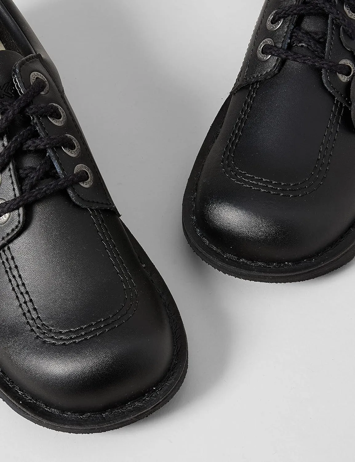 Kickers Men's Kick Lo Core Black Leather Shoes