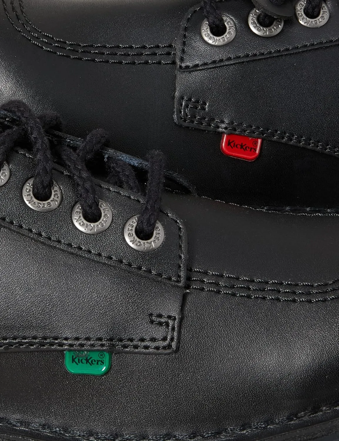 Kickers Men's Kick Lo Core Black Leather Shoes