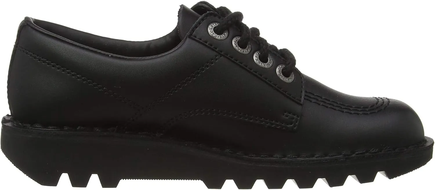 Kickers Men's Kick Lo Core Black Leather Shoes