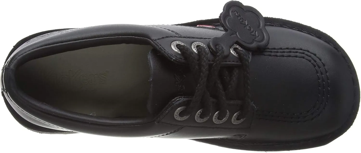 Kickers Men's Kick Lo Core Black Leather Shoes