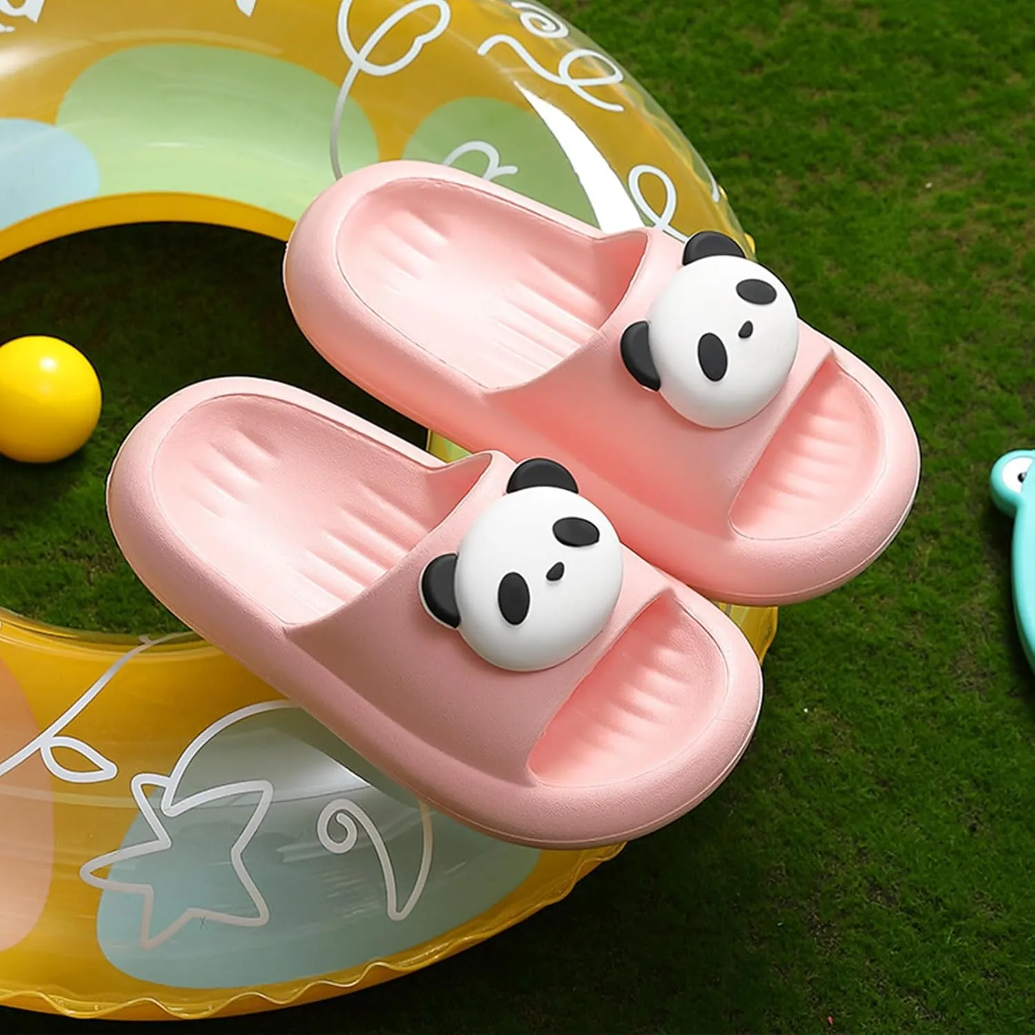 Kids Cloud Slides Boys & Girls Toddler Little Kids Slides Slipper Garden Beach Pool House Slides Comfy Non Slip Thick Sole Shower Sandals