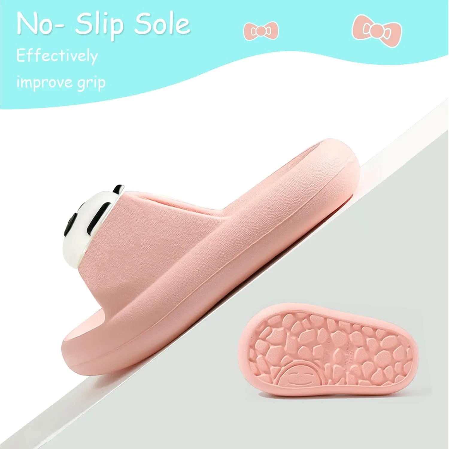 Kids Cloud Slides Boys & Girls Toddler Little Kids Slides Slipper Garden Beach Pool House Slides Comfy Non Slip Thick Sole Shower Sandals