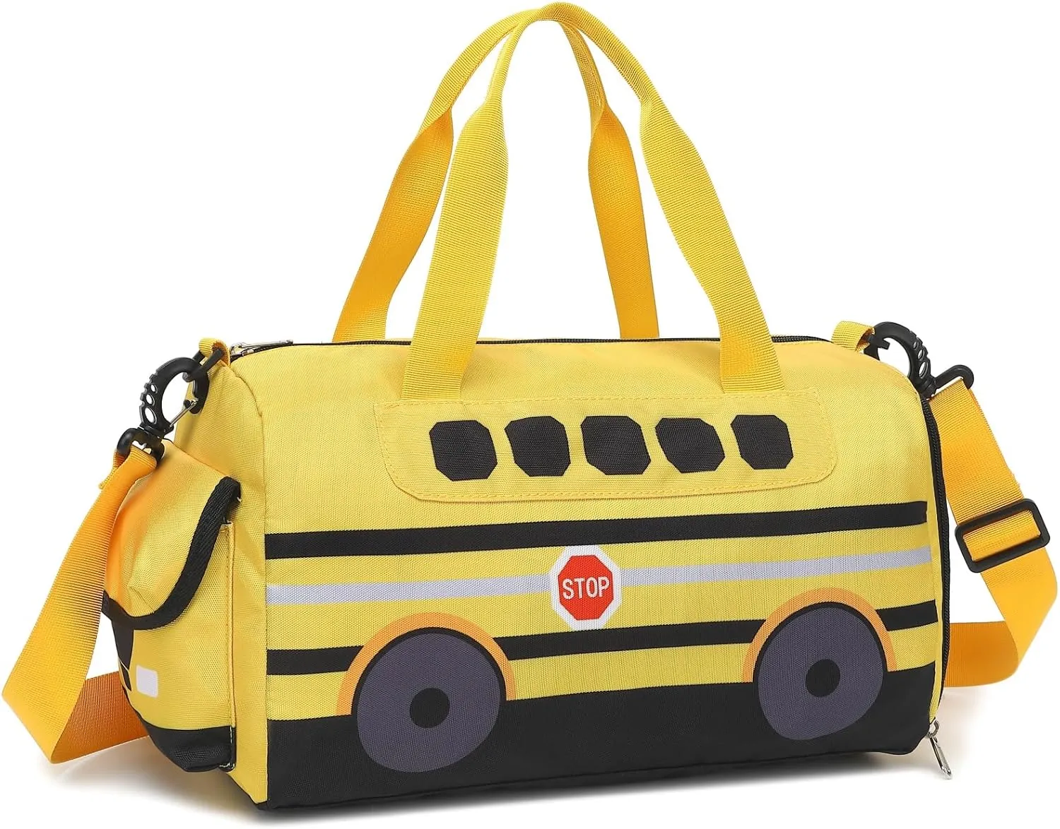 Kids Duffle Bag for Boys Water Resistant Small Gym Bag Overnight Weekender Travel Tote with Shoe Compartment and Wet Pocket