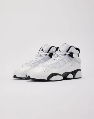 Kids Nike Air Jordan 6 Rings GS White Black 323419-111 Shoe Sneaker Trainer