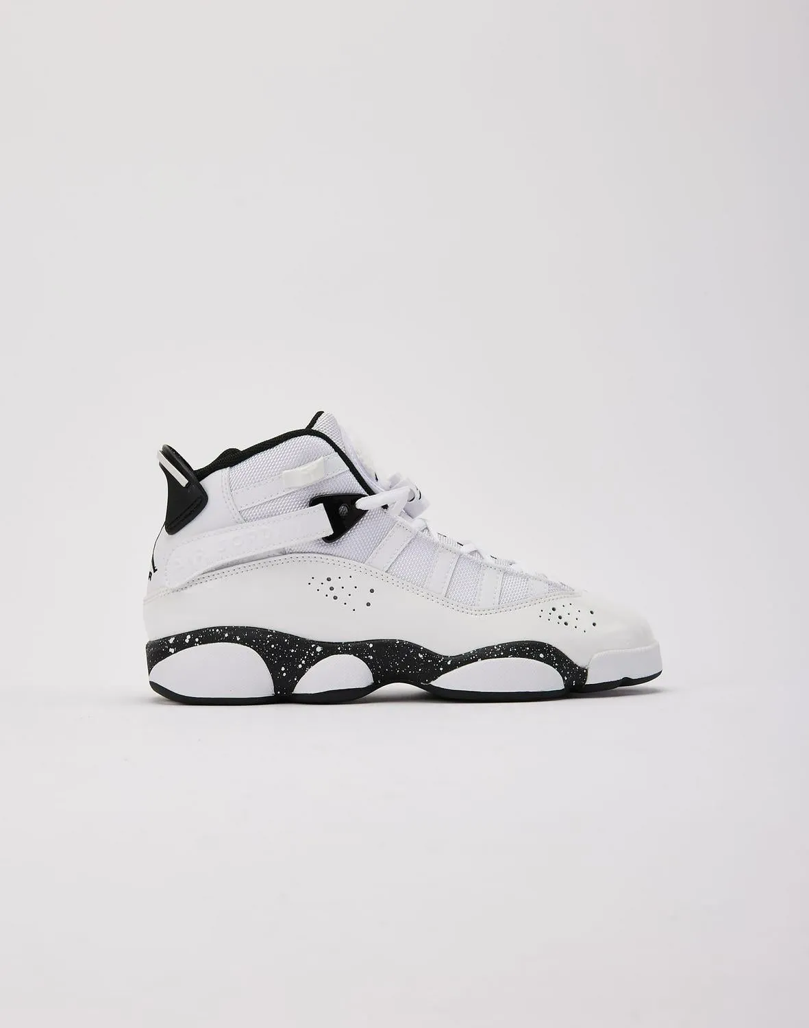 Kids Nike Air Jordan 6 Rings GS White Black 323419-111 Shoe Sneaker Trainer