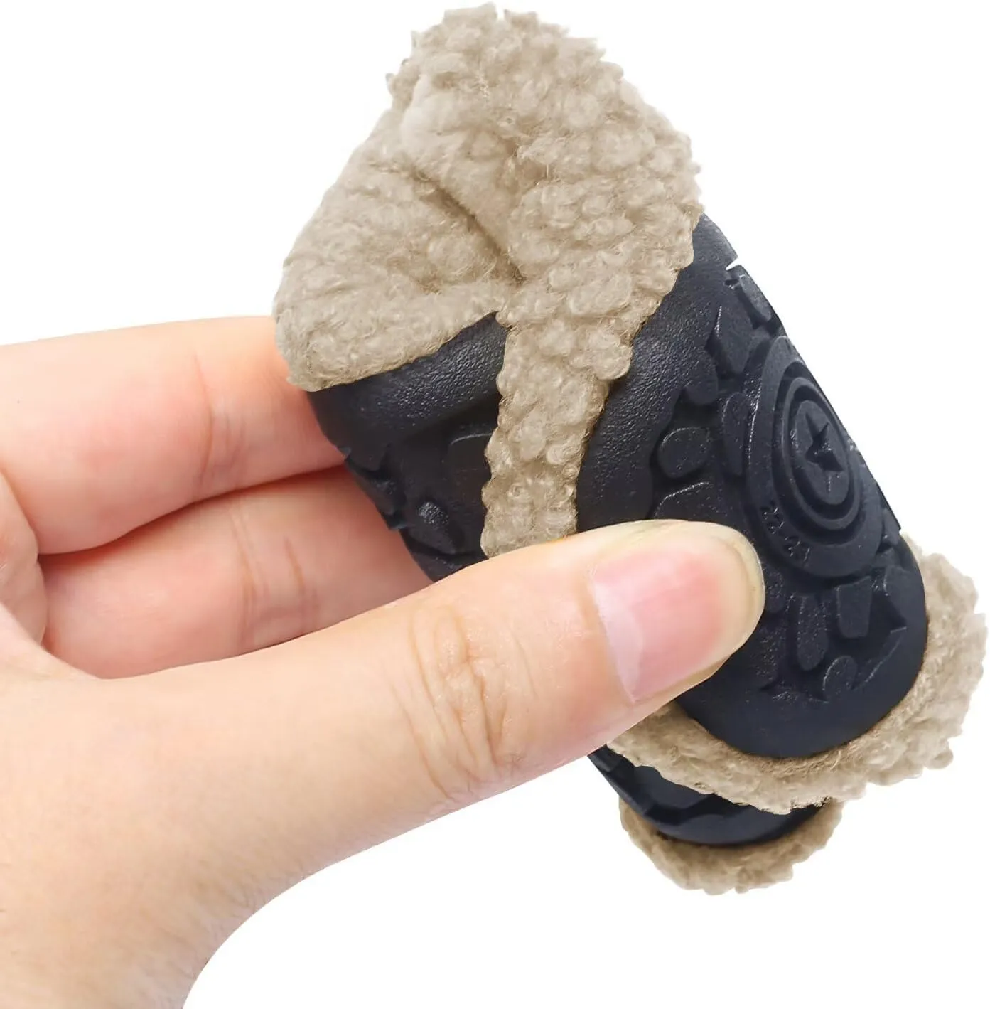 Kids Slippers Toddler Smile Face House Slippers Indoor Home Non-Slip Rubber Sole Shoes Warm Cozy Socks