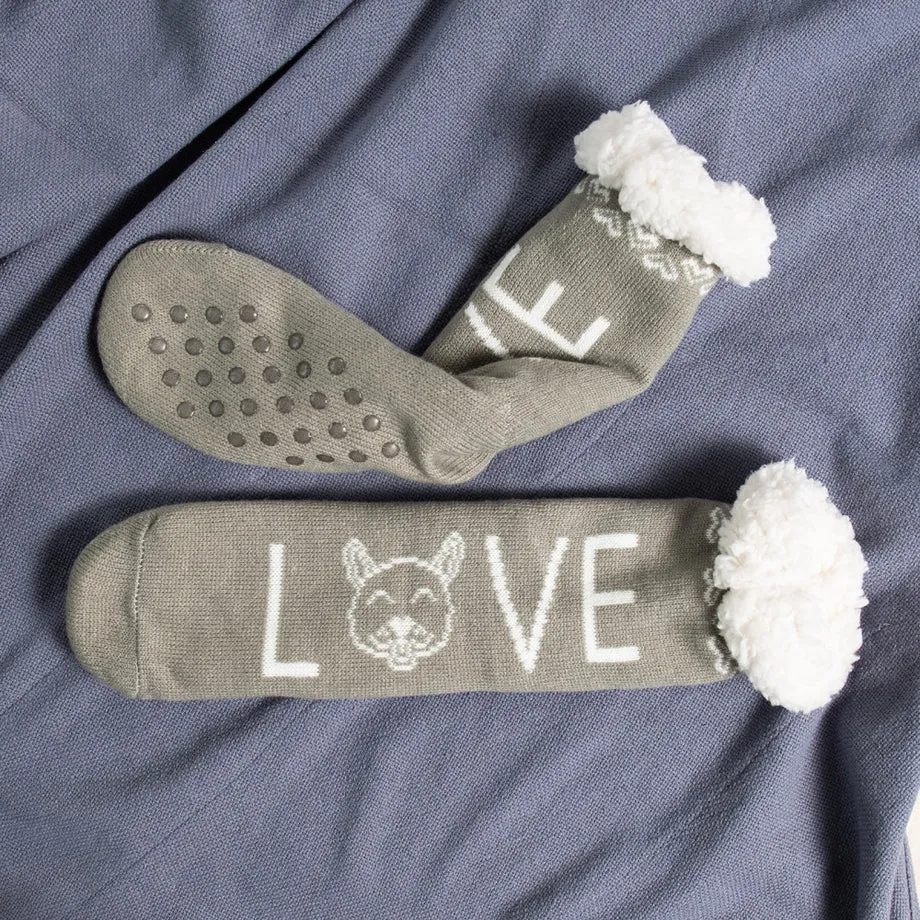 Kitty Or Puppy Love Slipper Socks