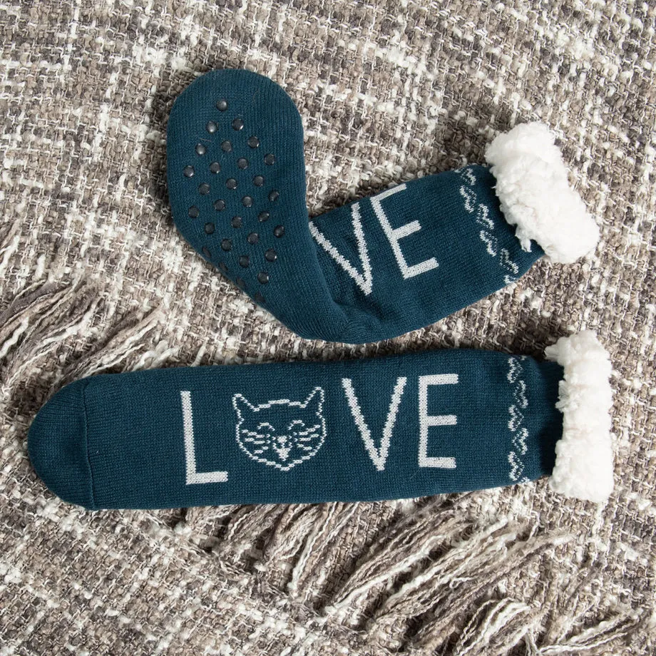 Kitty Or Puppy Love Slipper Socks