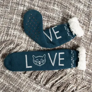 Kitty Or Puppy Love Slipper Socks