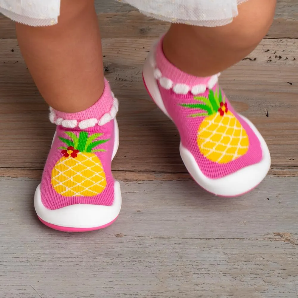 Komuello Baby & Toddler Shoe, Pull Up, First Walker, Flat, Non Slip, Soft Cotton, Premium Sock Shoes - Summer