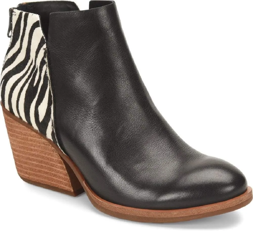 KORK-EASE Women's Chandra Stacked Wooden Heel Boot