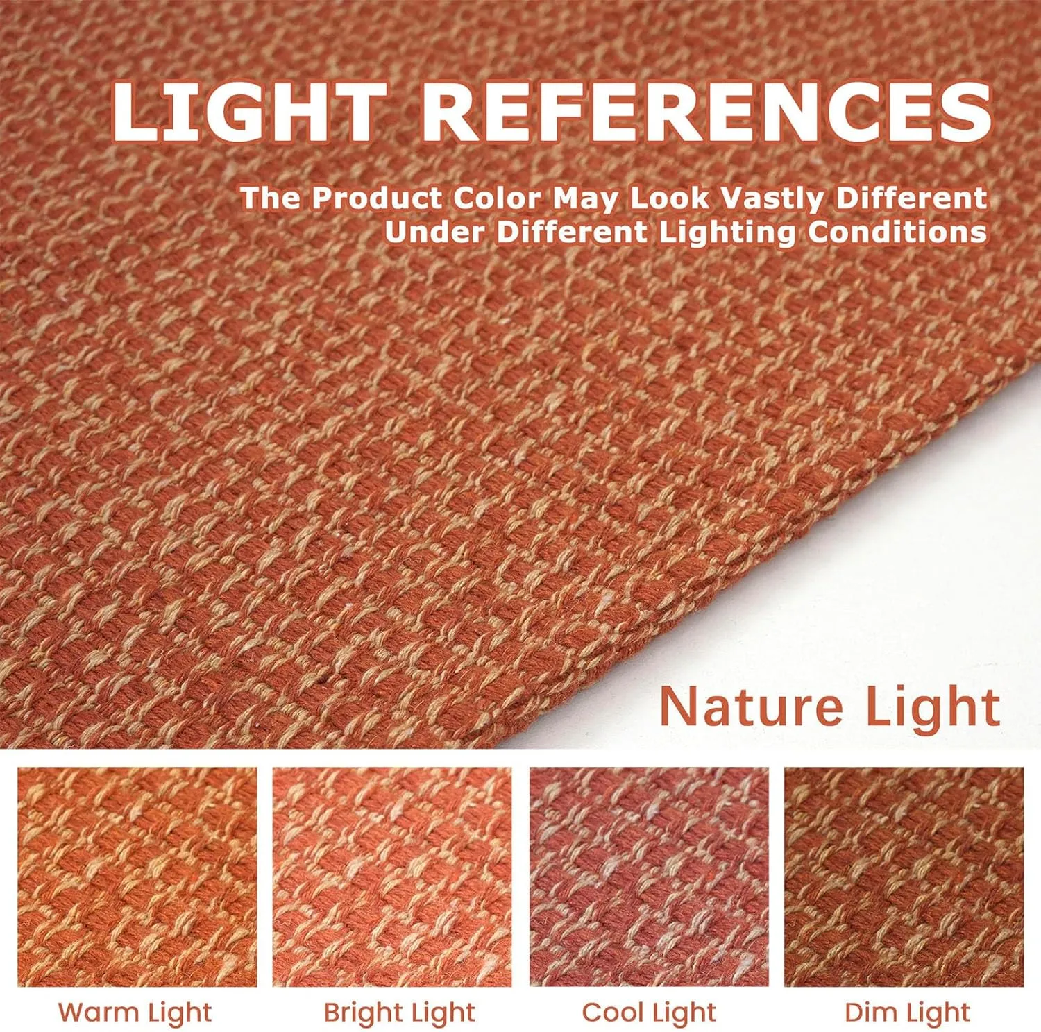 KOZYFLY Runners for Hallways 2x6 ft Washable Kitchen Runner Non Slip Rubber Backed Hall Runners Cotton Entryway Runner Rugs Floor Carpet for Indoor Backdoor Bedroom Kitchen, Orange/Tan