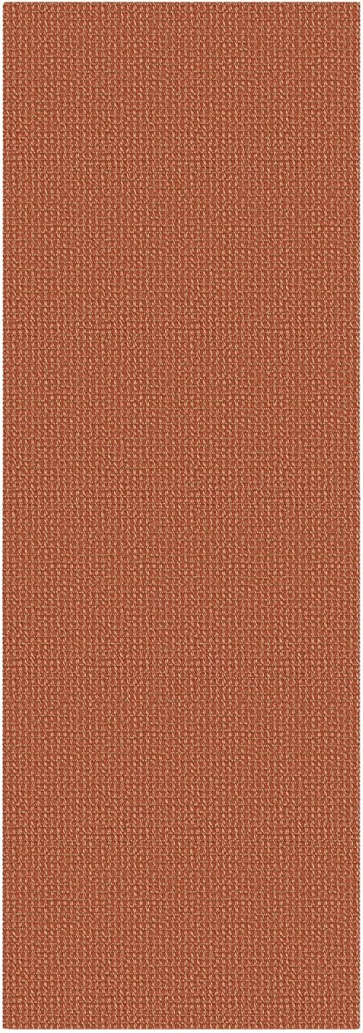 KOZYFLY Runners for Hallways 2x6 ft Washable Kitchen Runner Non Slip Rubber Backed Hall Runners Cotton Entryway Runner Rugs Floor Carpet for Indoor Backdoor Bedroom Kitchen, Orange/Tan