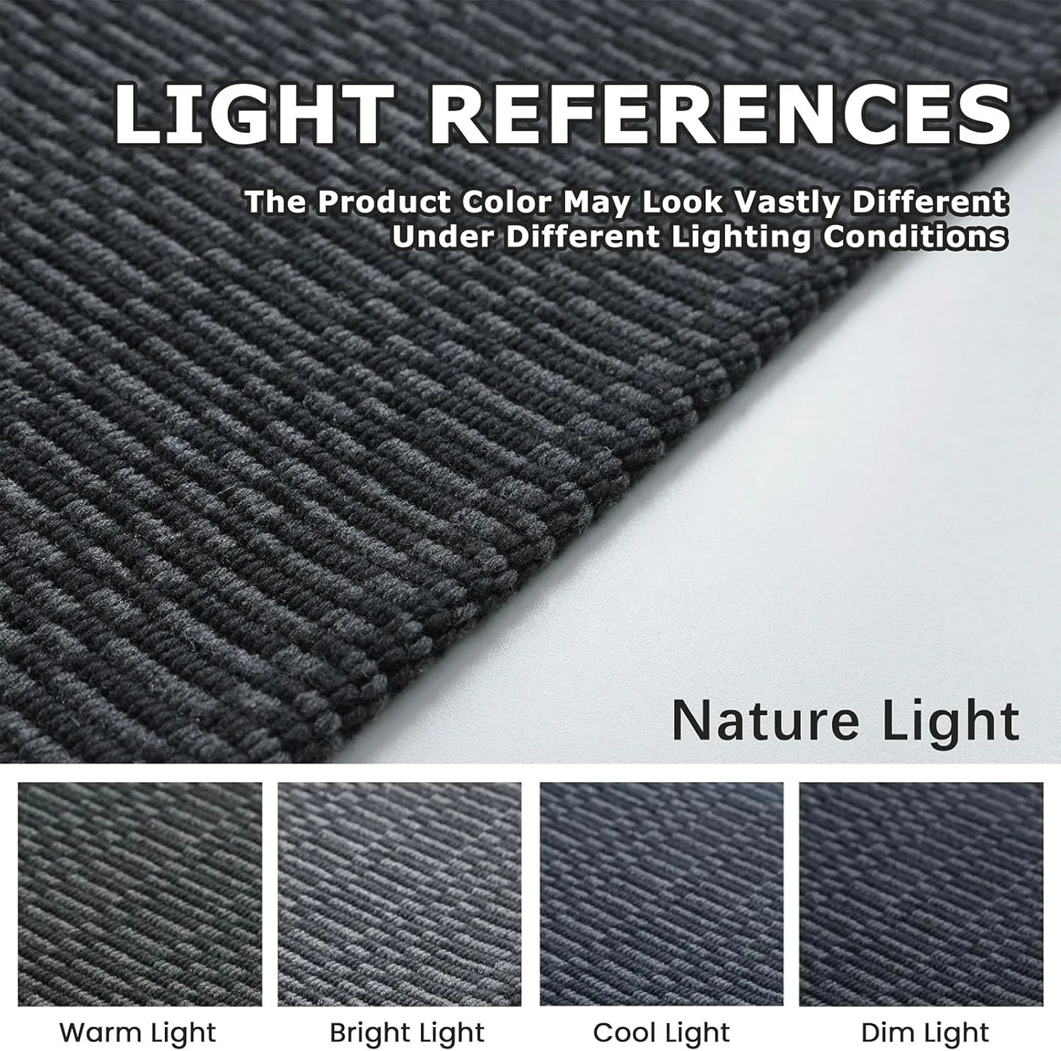 KOZYFLY Washable Entryway Rug 3x5 Ft Area Rugs Cotton Rubber Backed Throw Rugs Indoor Door Mat Kitchen Rugs Braided Floor Carpet for Front Entrance Bathroom Kitchen Living Room, Black/Grey