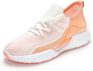 KUNWFNIX Womens Walking Tennis Shoes Slip On Memory Foam Lightweight Casual Sneakers Breathable Tennis Shoes for Gym Travel Work