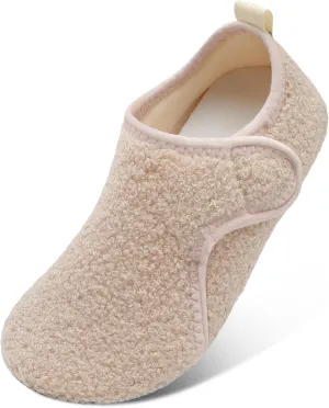 L-RUN Womens Mens House Slippers Indoor Home Shoes Warm Barefoot Slippers Outdoor House Shoes Anti-slip