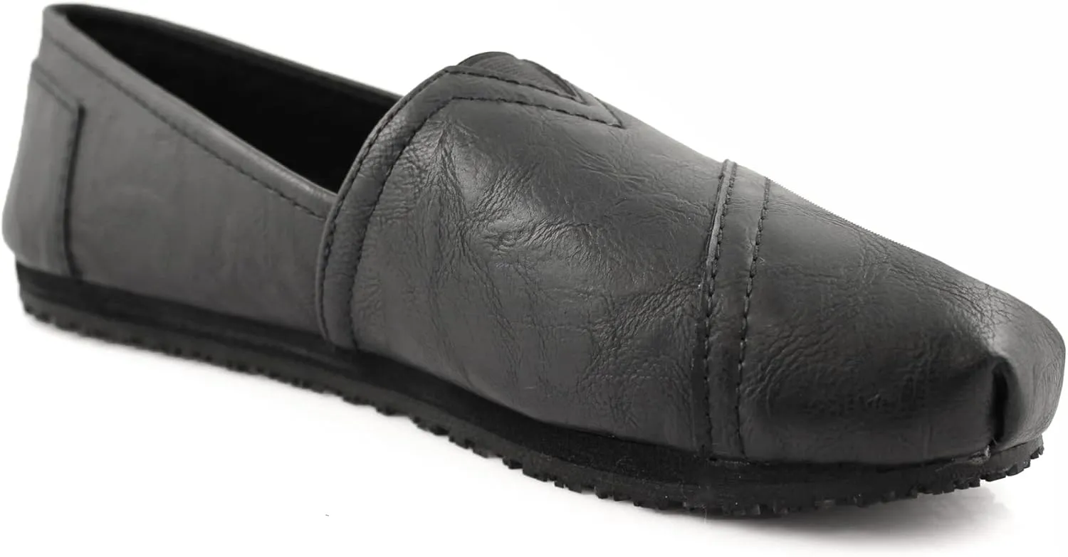 Laforst Women's Slip and Oil Resistant Non Slip Work Shoes Jess PU Slip-On Flat