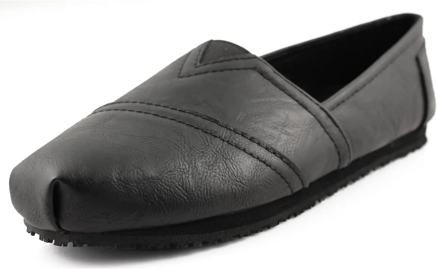 Laforst Women's Slip and Oil Resistant Non Slip Work Shoes Jess PU Slip-On Flat