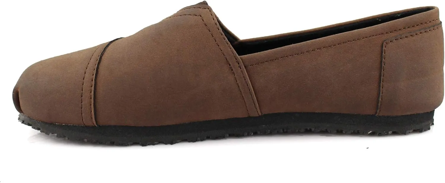 Laforst Women's Slip and Oil Resistant Non Slip Work Shoes Jess PU Slip-On Flat