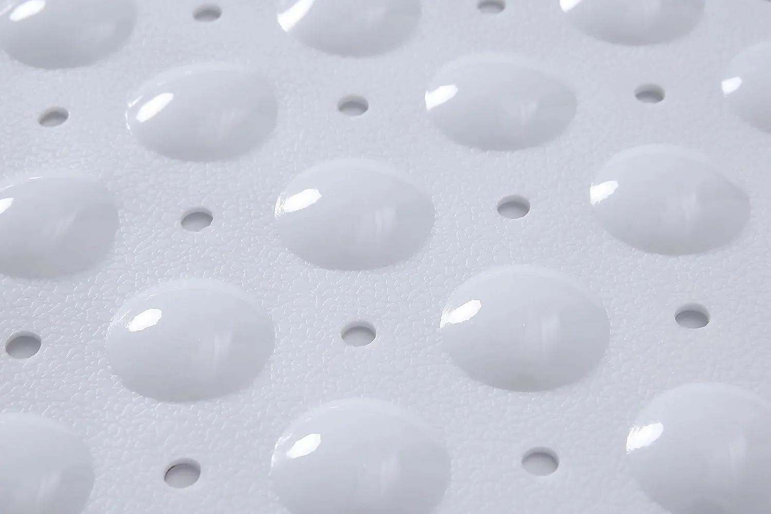 Large Non-Slip Bathtub & Shower Mat 31 inch x16 inch (Smooth/Non-Textured Tubs Only) Safe, Clean, Machine-Washable, Superior Grip&Drainage, Vinyl, Opaque White, Medium
