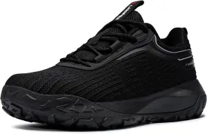 LARNMERN Steel Toe Shoes for Men Women Lightweight Comfortable Sneakers Breathable Indestructible Work Shoes