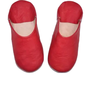 Leather Slipper Orange Color
