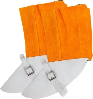 Leather Welding Boot Protectors Reusable Welder Shoe Covers Safety Spats for Welding Work