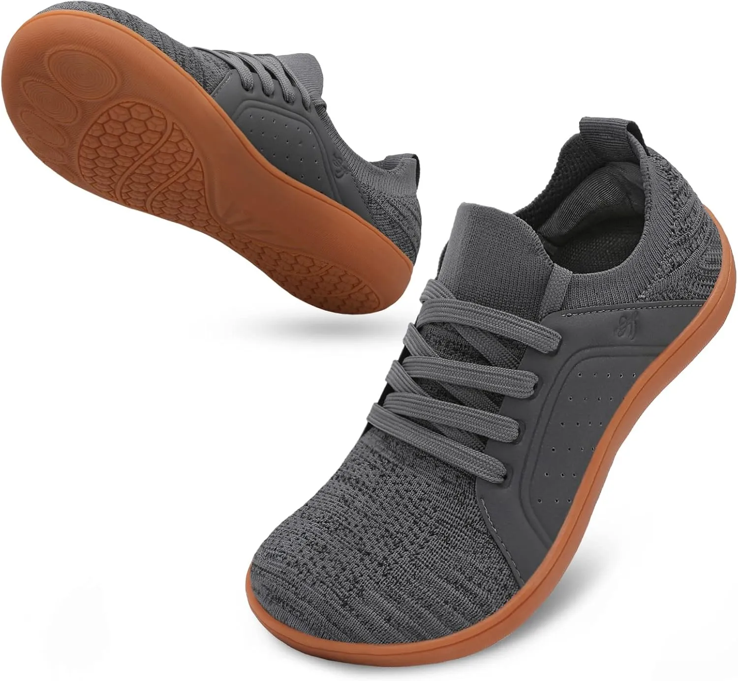 LeIsfIt Womens Walking Shoes Wide Toe Barefoot Shoes Breathable Minimalist Zero Drop Sneakers