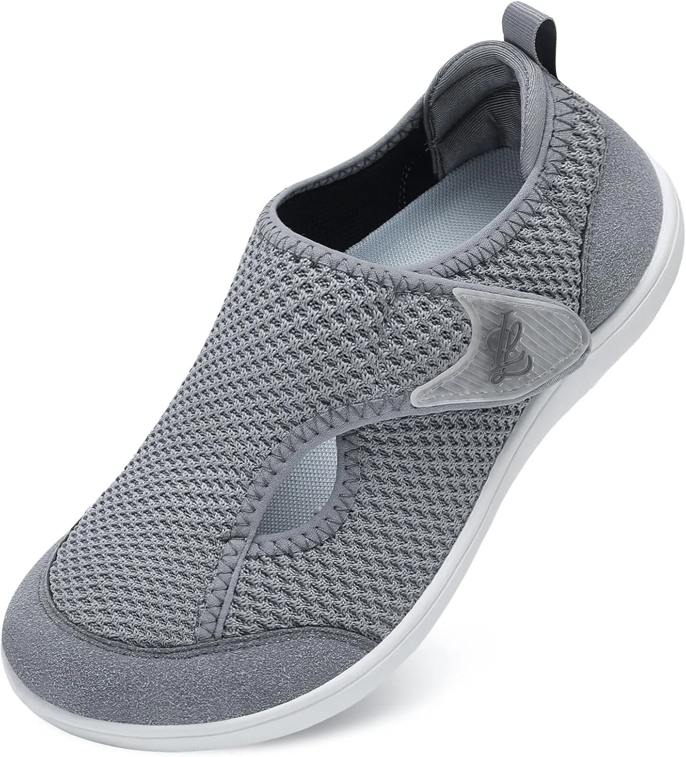 LeIsfIt Womens Wide Diabetic Shoes Adjustable Barefoot Walking Shoes Breathable Zero Drop Sneakers for Wide Width Arthritis Edema Feet Size 6-12