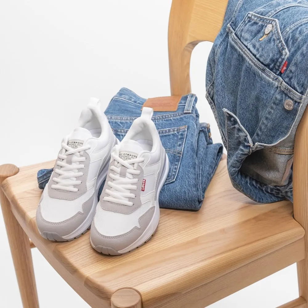 Levi's Womens Oats 2 Synthetic Leather Casual Trainer Sneaker Shoe